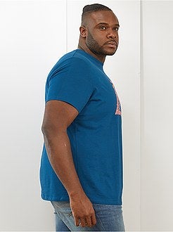 Taglie forti Uomo - Maglietta con stampa 'eco-design' - Kiabi