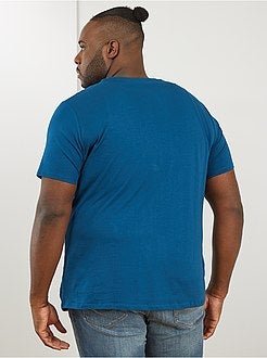 Taglie forti Uomo - Maglietta con stampa 'eco-design' - Kiabi