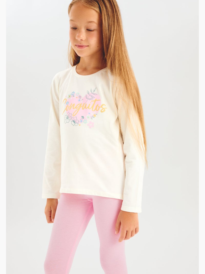 Maglietta conguitos estampado frontal camiseta Bianco - Kiabi
