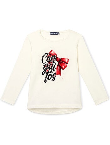 Maglietta conguitos larga estampado