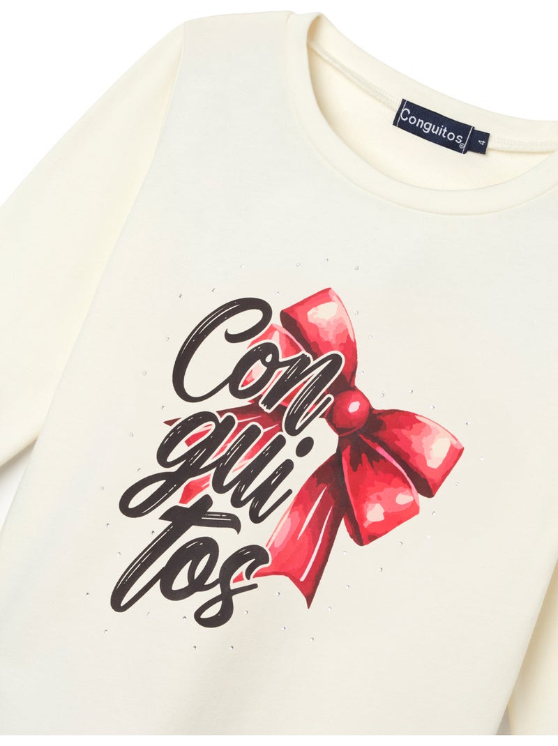 Maglietta conguitos larga estampado Bianco - Kiabi