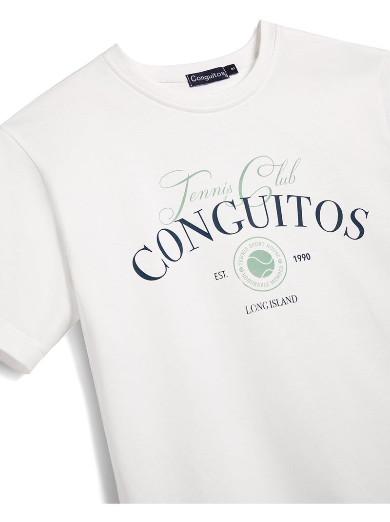 Maglietta conguitos tenis Bianco - Kiabi