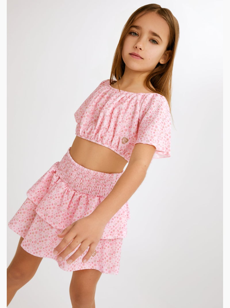 Maglietta conguitos top shoulder Rosa - Kiabi
