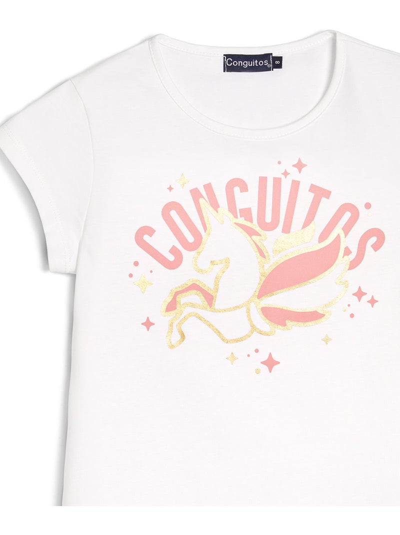 Maglietta conguitos unicorn Bianco - Kiabi