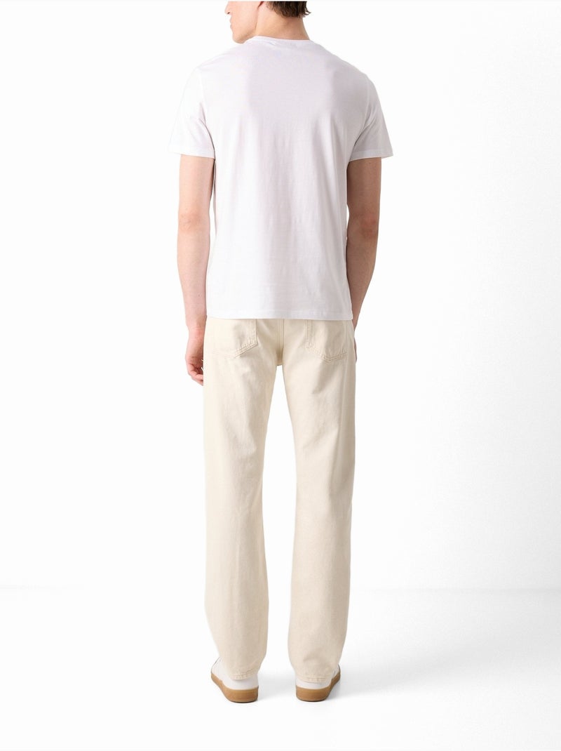 Maglietta Conicità sottile - Calvin Klein Bianco perlato - Kiabi