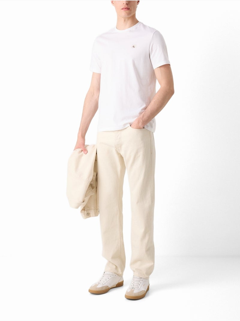 Maglietta Conicità sottile - Calvin Klein Bianco perlato - Kiabi