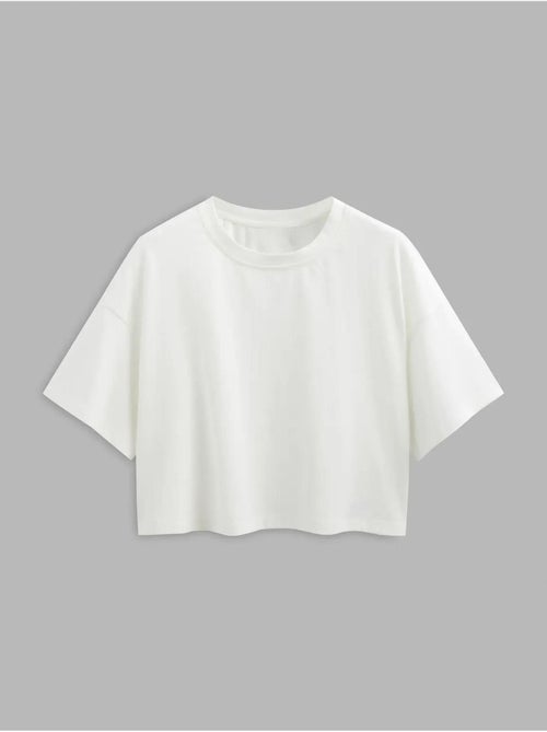 Maglietta corta con scollo a giro basic hiccup - Kiabi Maglietta corta con scollo a giro basic hiccup - Kiabi
