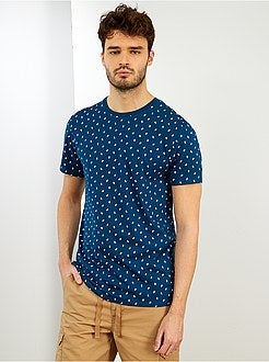 Taglie forti Uomo - Maglietta cotone bio + 1m90 'eco-design' - Kiabi