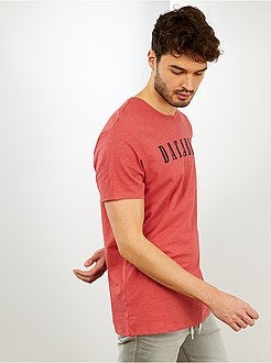 Taglie forti Uomo - Maglietta cotone bio + 1m90 'eco-design' - Kiabi