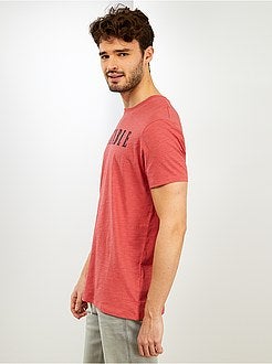 Taglie forti Uomo - Maglietta cotone bio + 1m90 'eco-design' - Kiabi