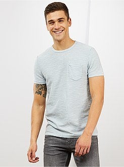 Uomo dalla S alla XXL - Maglietta cotone testurizzato - Kiabi