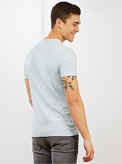 Uomo dalla S alla XXL - Maglietta cotone testurizzato - Kiabi