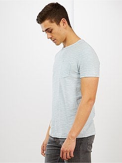 Uomo dalla S alla XXL - Maglietta cotone testurizzato - Kiabi