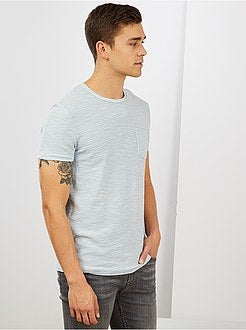 Uomo dalla S alla XXL - Maglietta cotone testurizzato - Kiabi