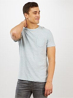 Uomo dalla S alla XXL - Maglietta cotone testurizzato - Kiabi