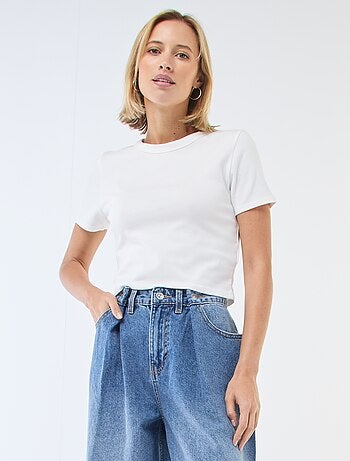 Maglietta crop top basic