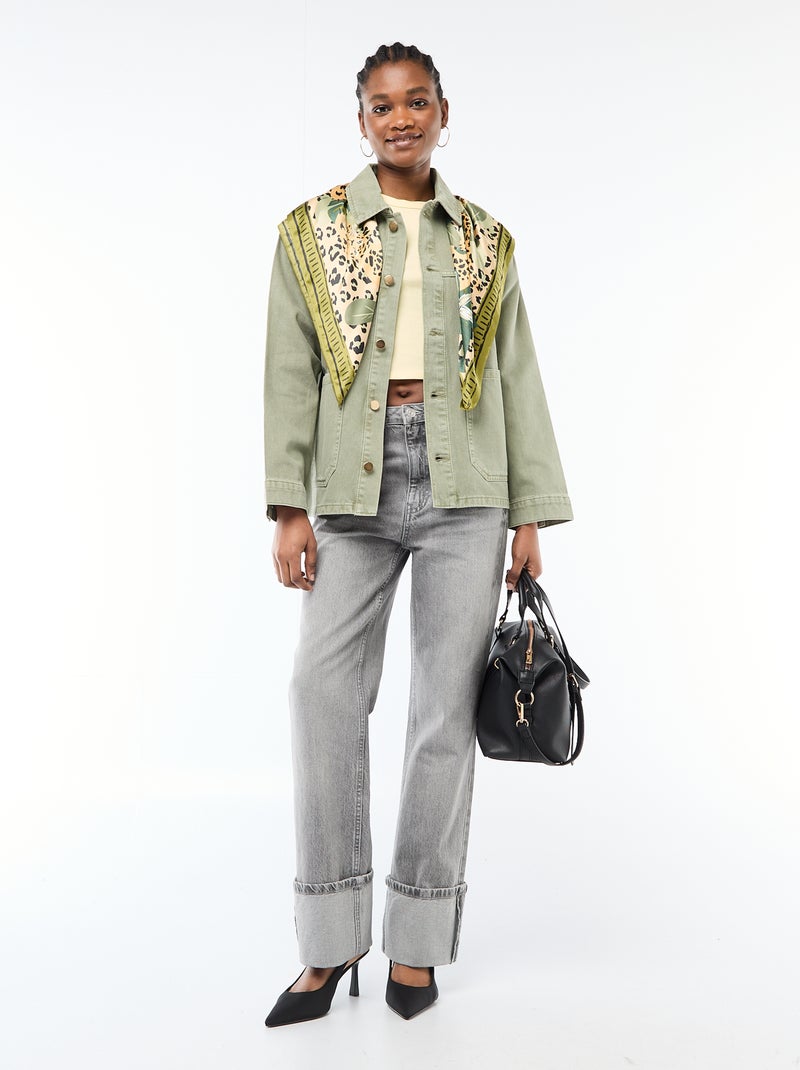 Maglietta crop top basic Giallo - Kiabi