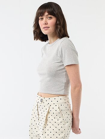 Maglietta crop top basic