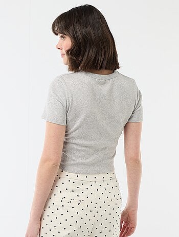 Maglietta crop top basic