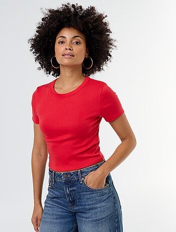 T-shirt crop top basico