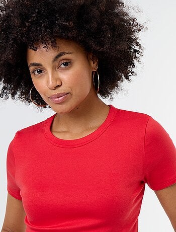 T-shirt crop top basico