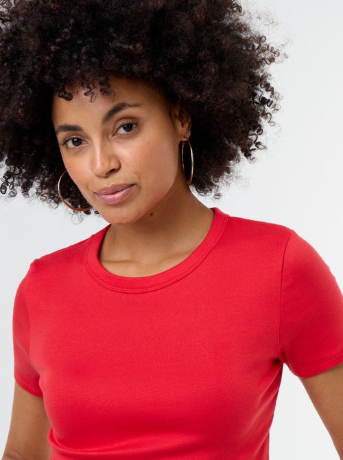 Maglietta crop top basic - Kiabi