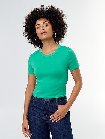 T-shirt crop top basico