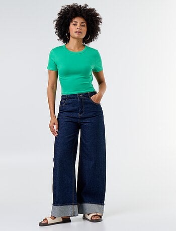 T-shirt crop top basico