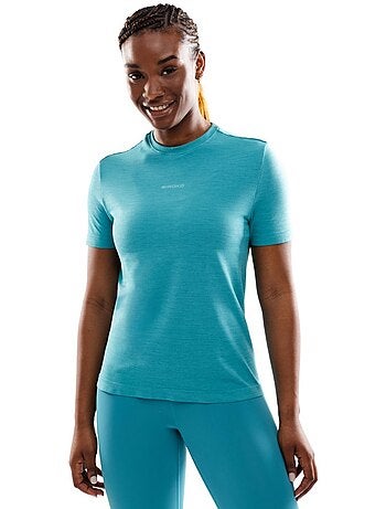 Maglietta da allenamento a maniche corte da donna fitness donna euphoria