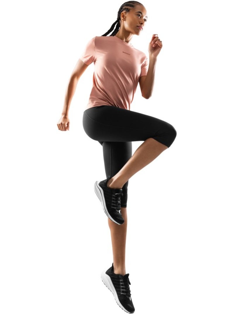 Maglietta da allenamento a maniche corte da donna fitness donna java Corallo - Kiabi