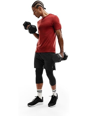 Maglietta da allenamento a maniche corte da uomo fitness uomo camargue