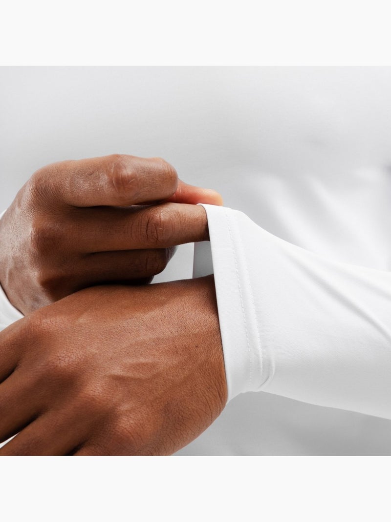Maglietta da allenamento a maniche lunghe da uomo fitness uomo air Bianco - Kiabi