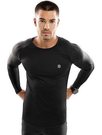 Maglietta da allenamento a maniche lunghe da uomo fitness uomo key