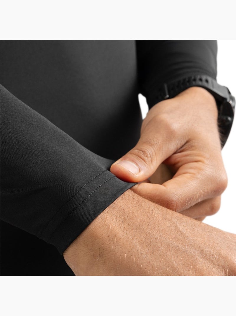 Maglietta da allenamento a maniche lunghe da uomo fitness uomo key Nero - Kiabi
