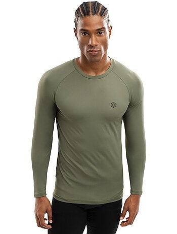 Maglietta da allenamento a maniche lunghe da uomo fitness uomo wild
