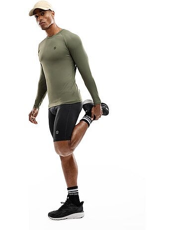 Maglietta da allenamento a maniche lunghe da uomo fitness uomo wild
