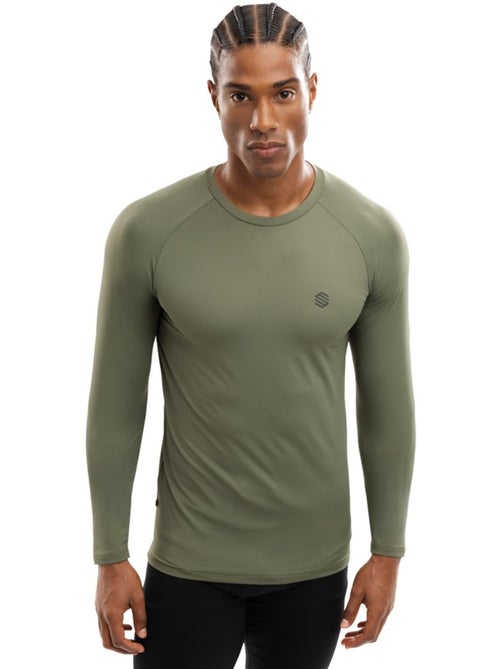 Maglietta da allenamento a maniche lunghe da uomo fitness uomo wild - Kiabi