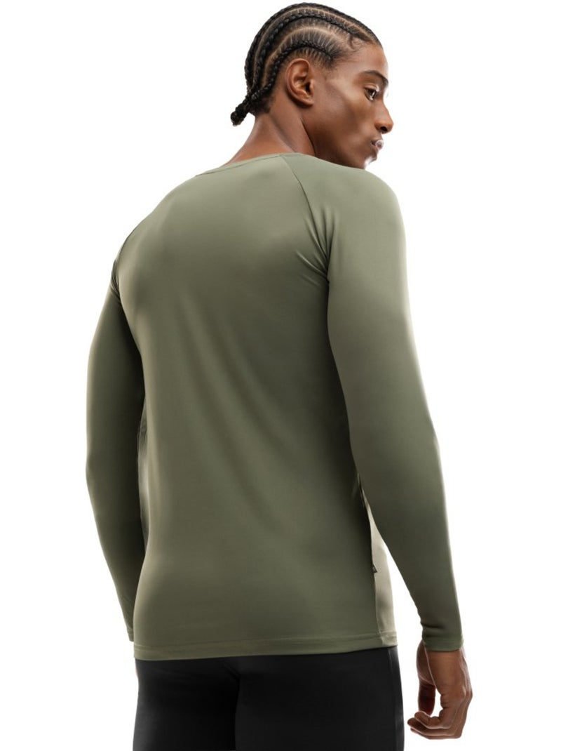 Maglietta da allenamento a maniche lunghe da uomo fitness uomo wild Verde - Kiabi