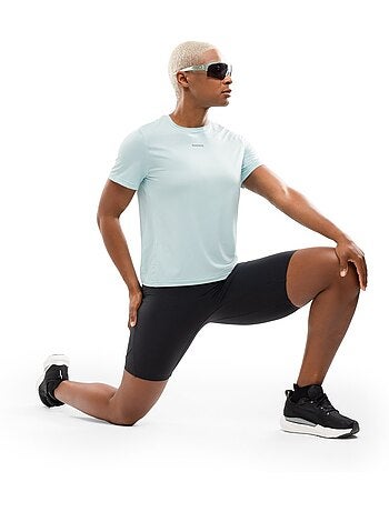 Maglietta da corsa a maniche corte da donna fitness donna singapore mint