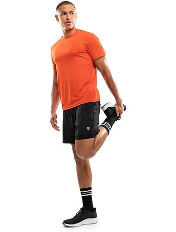 Maglietta da corsa a maniche corte da uomo fitness uomo gate brick