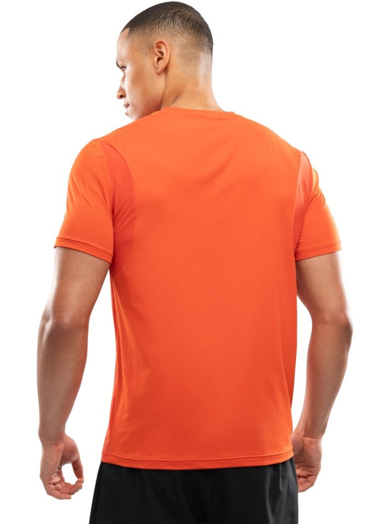 Maglietta da corsa a maniche corte da uomo fitness uomo gate brick Arancione - Kiabi