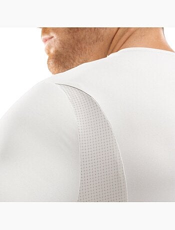 Maglietta da corsa a maniche corte da uomo fitness uomo gate gray