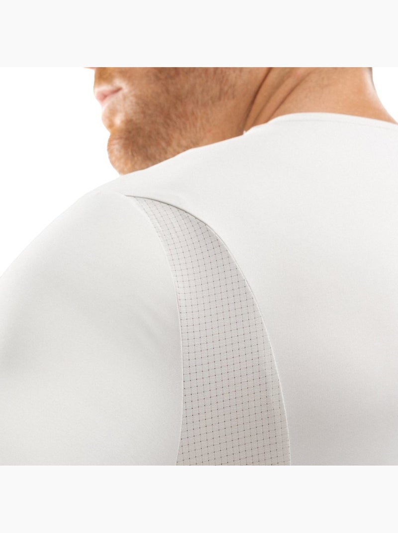 Maglietta da corsa a maniche corte da uomo fitness uomo gate gray Bianco Grigio - Kiabi