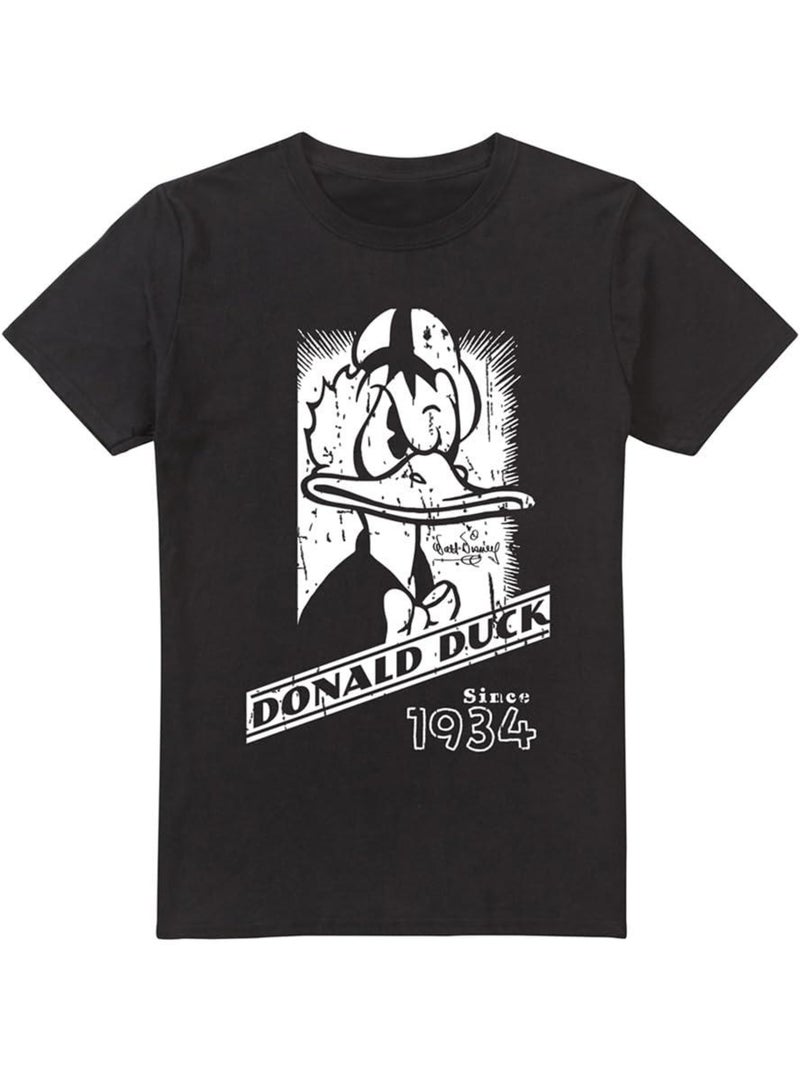 Maglietta daffy duck ritratto mono uomo - disney Nero - Kiabi