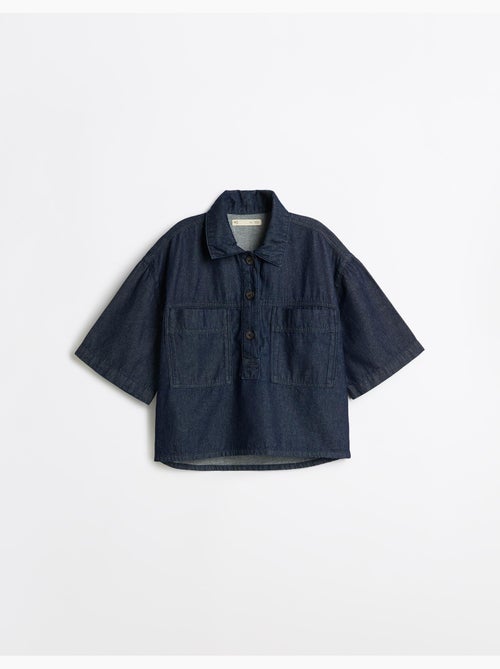 Maglietta di jeans oversize da donna, mo fashion - Kiabi Maglietta di jeans oversize da donna, mo fashion - Kiabi
