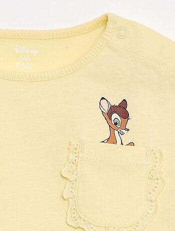 T-shirt 'Disney' a maniche corte e tasca a balze