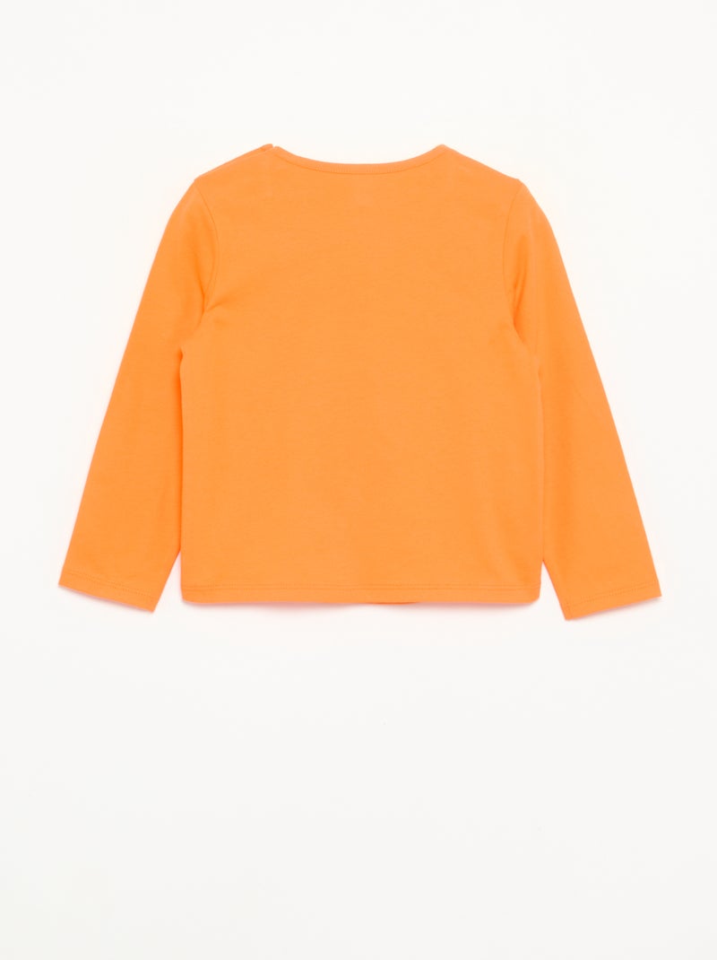 Maglietta "Disney" "Halloween" a maniche lunghe Arancione - Kiabi