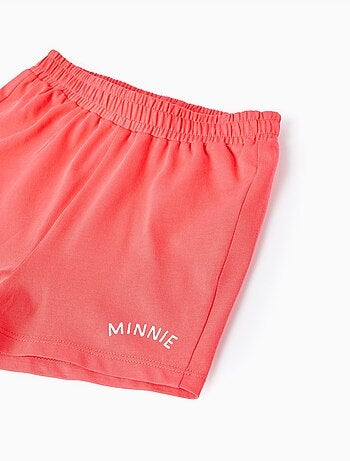 Maglietta e pantaloncini in cotone con stampa Minnie