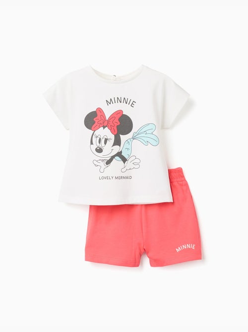 Maglietta e pantaloncini in cotone con stampa Minnie - Kiabi