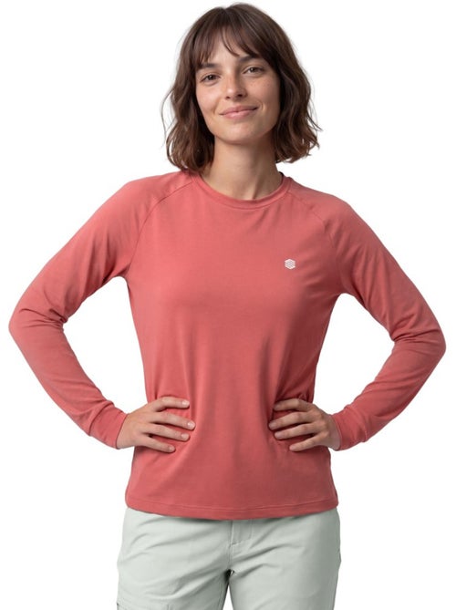 Maglietta escursionismo maniche lunghe donna donna nahuel-w brick - Kiabi